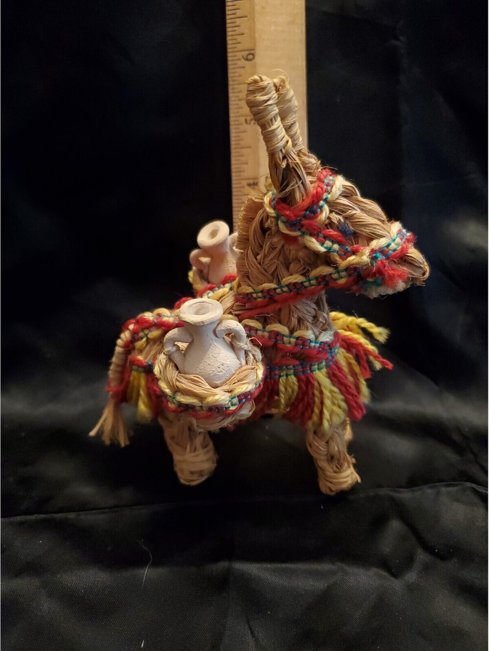 Souvenir Woven Grass Donkey Carrying Jugs